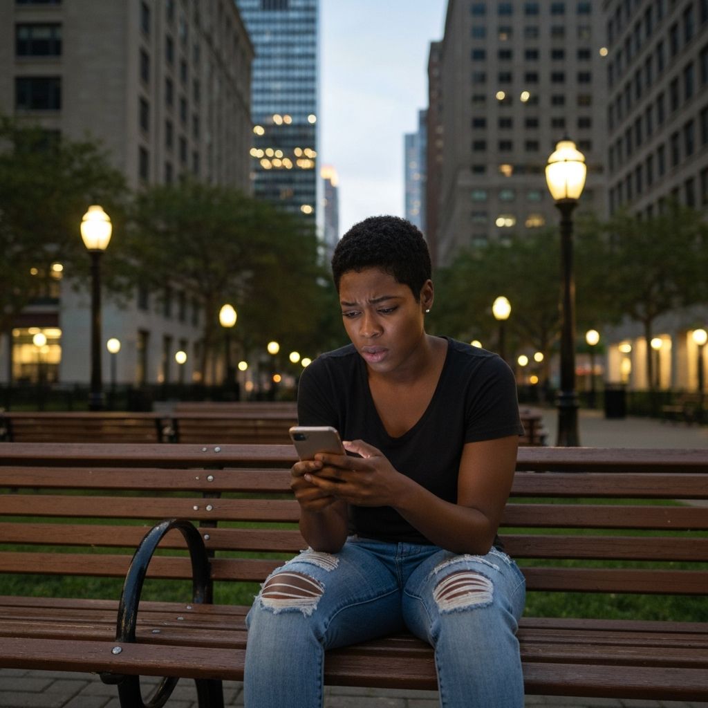 Person frustrated with dating apps